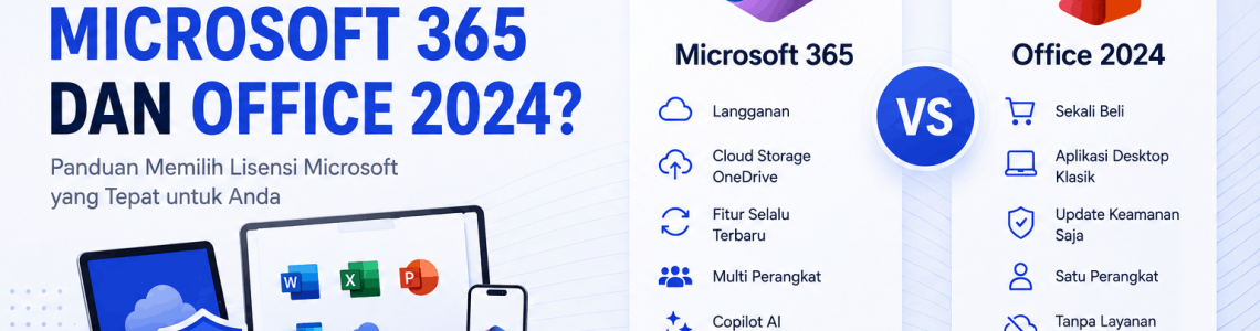 Apa Bedanya Microsoft 365 dan Office 2024? Panduan Memilih Lisensi Microsoft yang Tepat