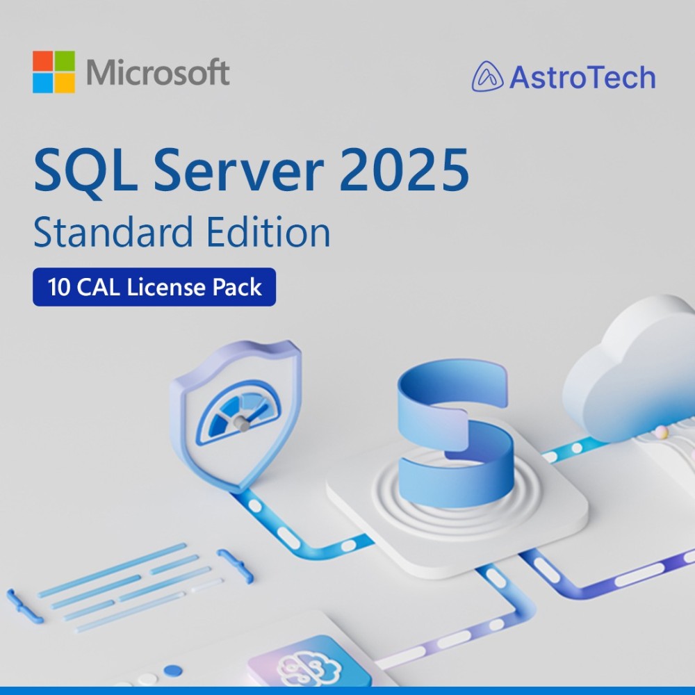 Microsoft SQL Server 2025 Standard Edition Perpetual 1 Server License ...