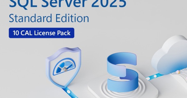 Microsoft SQL Server 2025 Standard Edition Perpetual 1 Server License ...