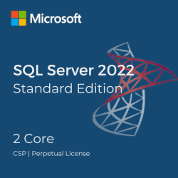 Microsoft SQL Server 2022 Standard Core - (2 Core License Pack) (Perpetual)