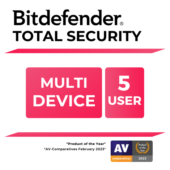 Bitdefender Total Security (5 Device) (Yearly)