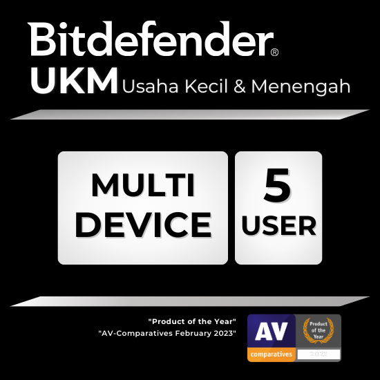 Bitdefender Usaha Kecil dan Menengah 5 Device (maks 1 Server) (Yearly)