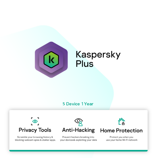 Kaspersky Plus (5 Device) (Yearly)