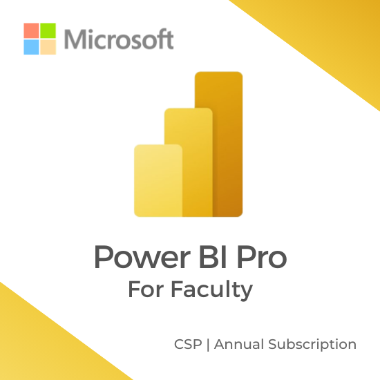 Microsoft Power BI Pro for Faculty (CSP) (Yearly)