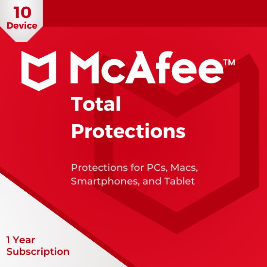 McAfee Total Protection (10 Device) (Yearly)