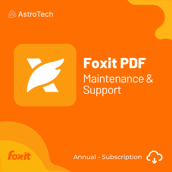 Foxit PDF Maintenance and Support Subscription (Yearly)