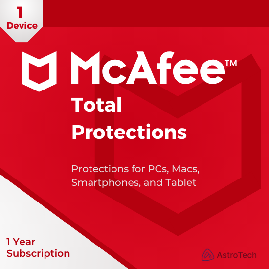 Mcafee Total Protection (1 Device) (Yearly)