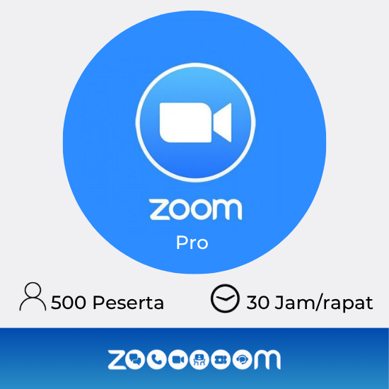Zoom Pro 1 Host include 500 Participant (Monthly)